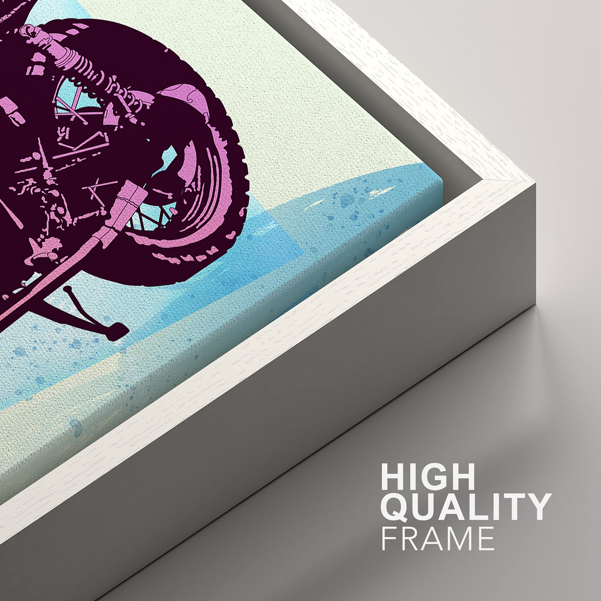 Amazon.com: IDEA4WALL Framed Canvas Print Wall Art Vintage Retro