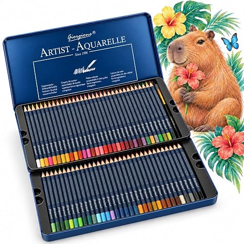 Lápis de Cor Aquarelável 72 Cores