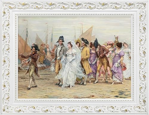 Miniatura 52 de Marco de madera DIY para lienzos de 60,9 x 91,4 cm, marcos de 6,1 cm de ancho con adornos antiguos para impresiones de arte de pintura al óleo