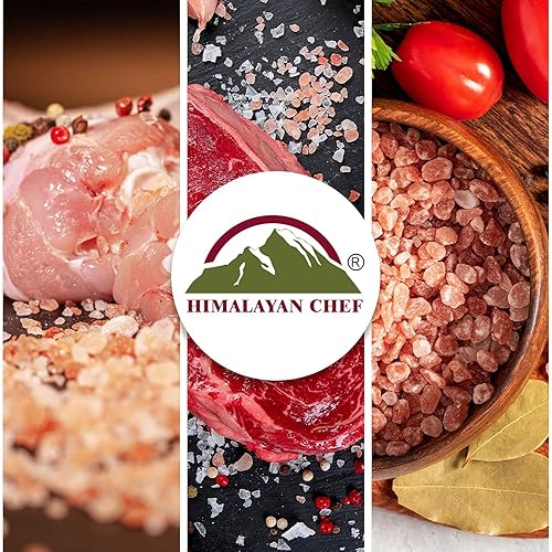 Miniatura 7 de Himalayan Chef Molinillo recargable de sal rosada, sal del Himalaya certificada Kosher y natural, excelente sal de baño de 3.53 onzas cada uno,