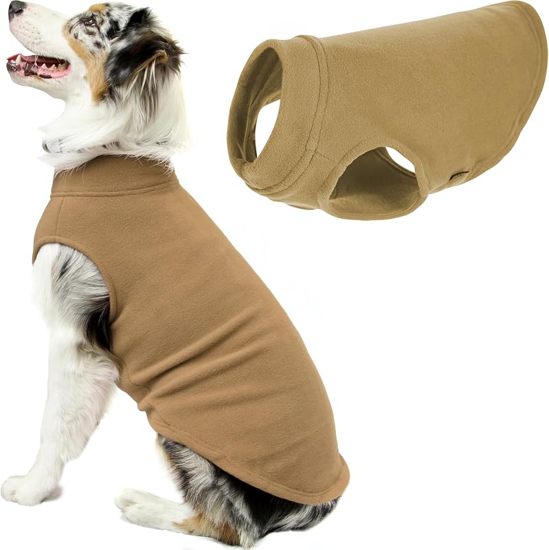 Casaco de Inverno para Cães em Fleece com Elasticidade Gooby Sand Tamanho 4X-Large