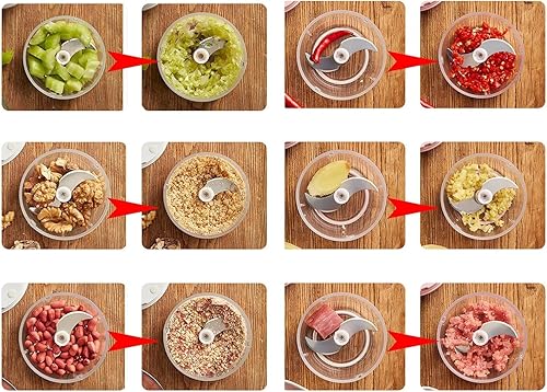 Miniatura 6 de Picador inalámbrico de alimentos, mini picador eléctrico de ajo recargable por USB, procesador de alimentos pequeño portátil para chile, especias,