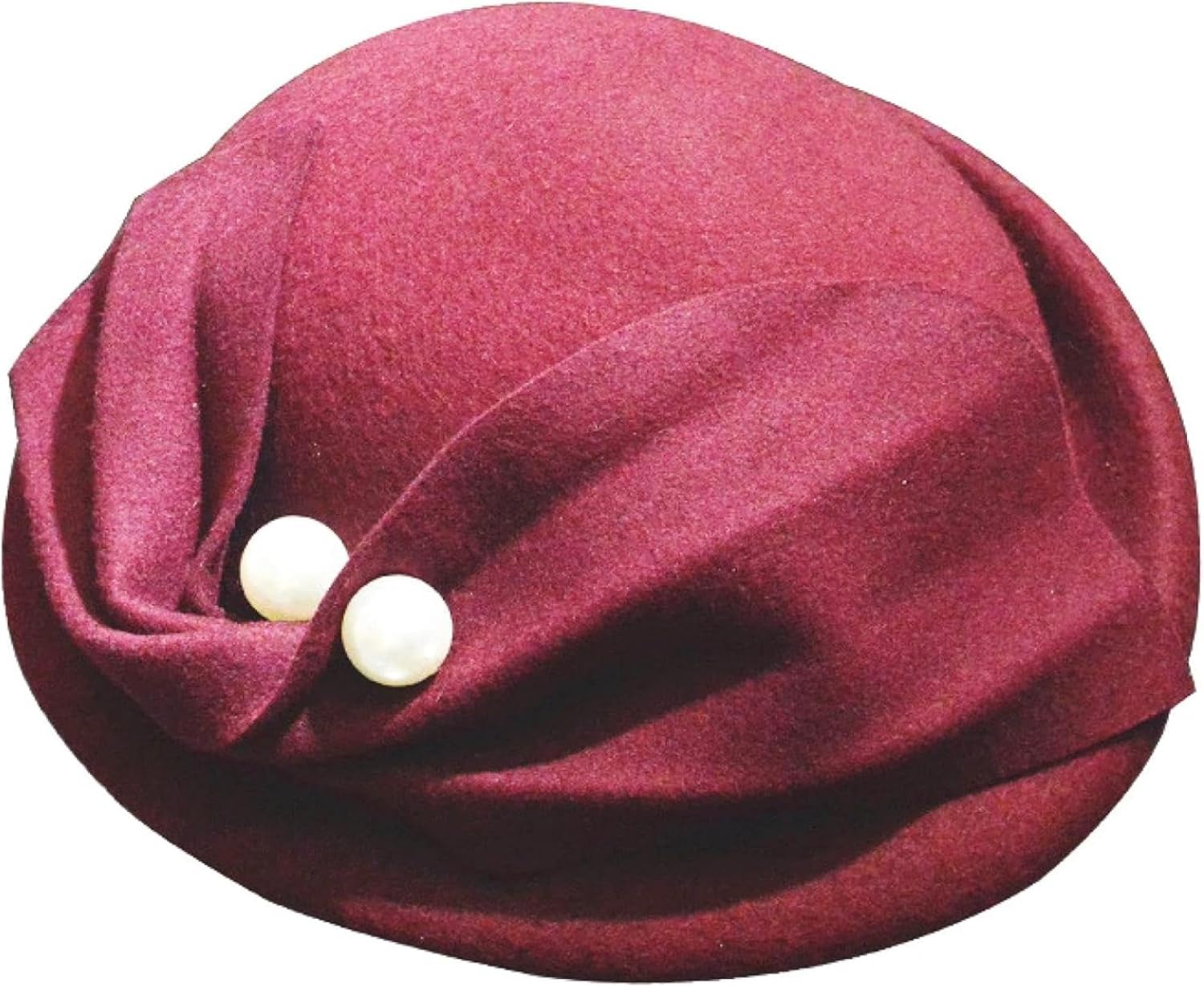 French Pleated Pearl Hat Women's Dress Beret