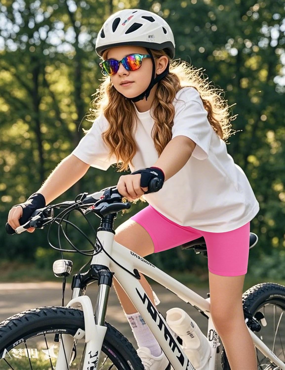 BOOPH Girls Bike Shorts Breathable Dance Shorts for Sports Underdress 2-10Y - Image 6