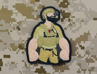 Popeye The Seal 3D PVC Morale Patch Navy Seal NSWDG Gold Team Red Team DEVGRU
