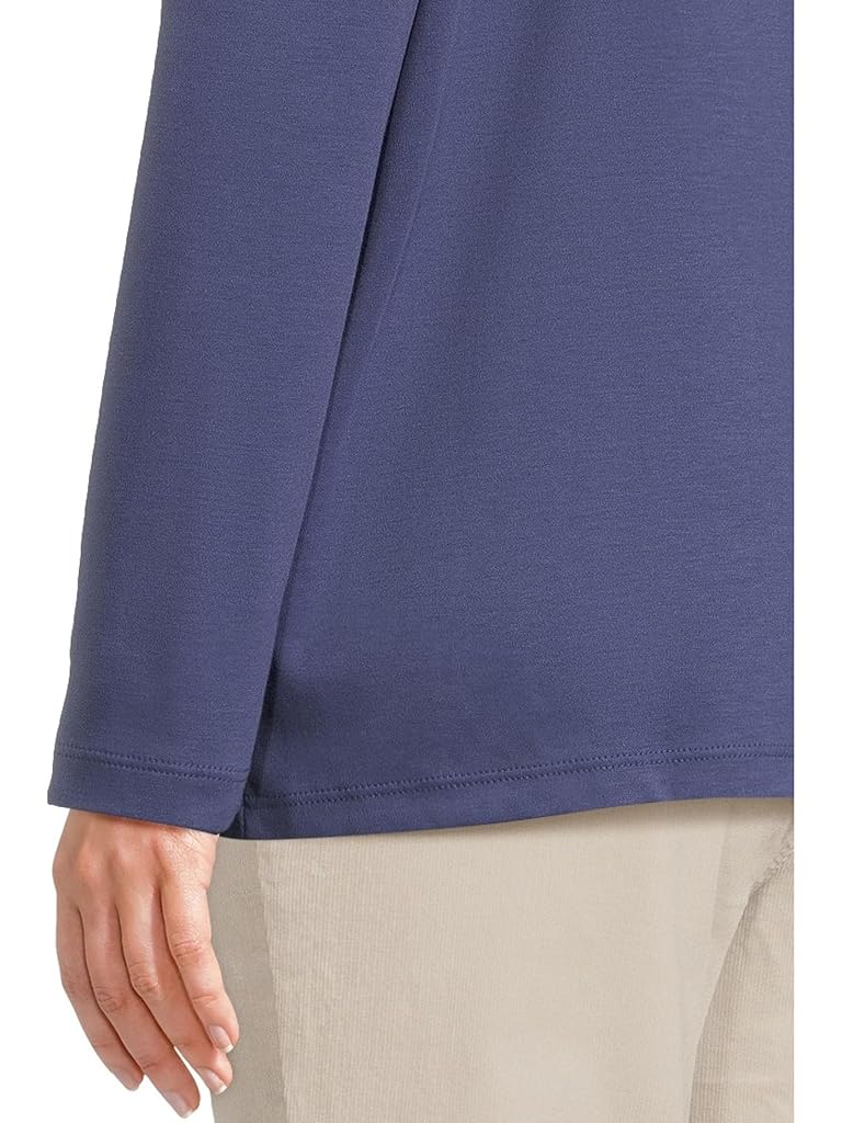 Blue L.L.Bean Pima Cotton Open Cardigan With Pockets
