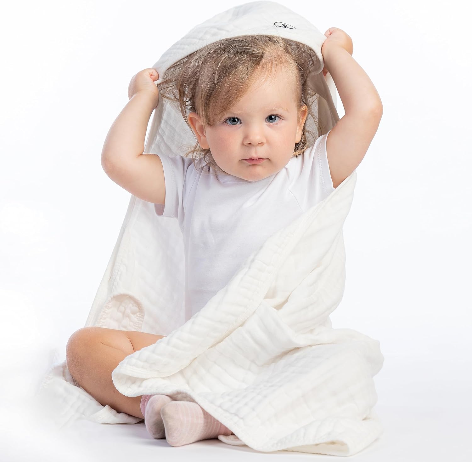 HUGGING PANDA Baby Towels with Hood Large 35 x 35 inches