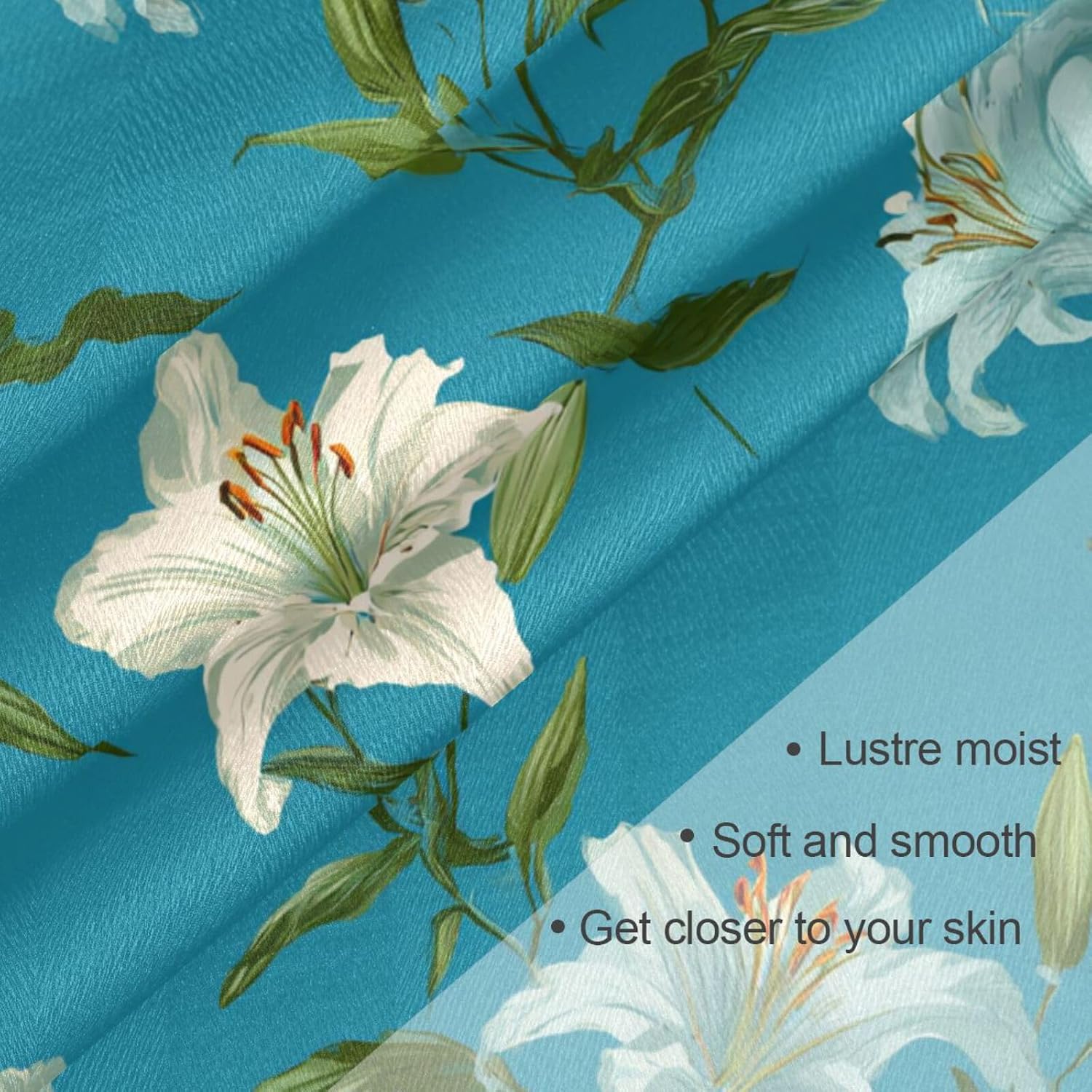Italy Lily Sky Blue Mint Square silk head hair scarf silk neck scarf lightweight hair for sleeping for neck chal para mujer