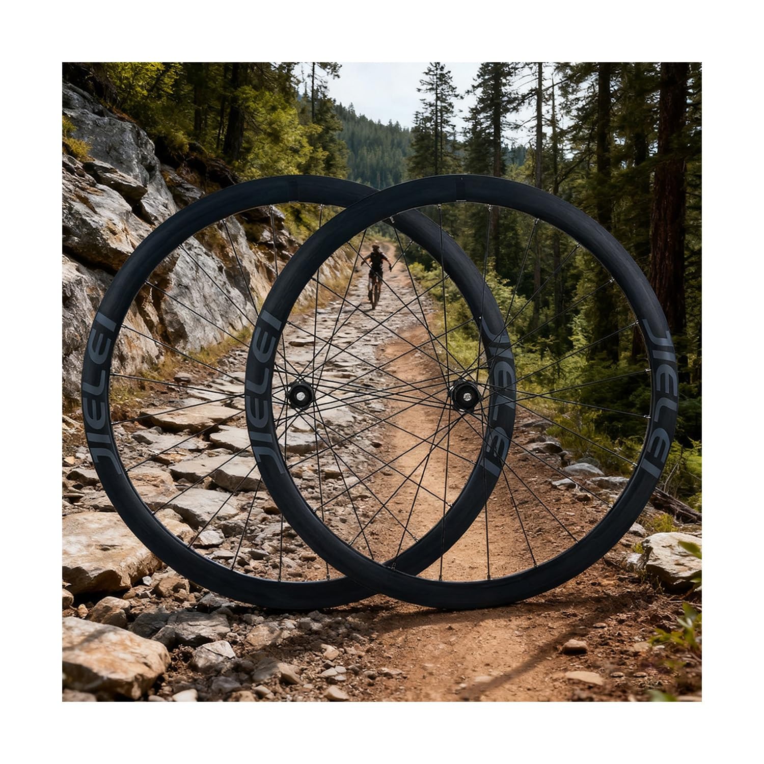 Juego De Ruedas De Bicicleta De Carretera 700C Ruedas con Bloqueo Central De 38mm, Eje Pasante, XDR 11/12S, Trinquete 36T