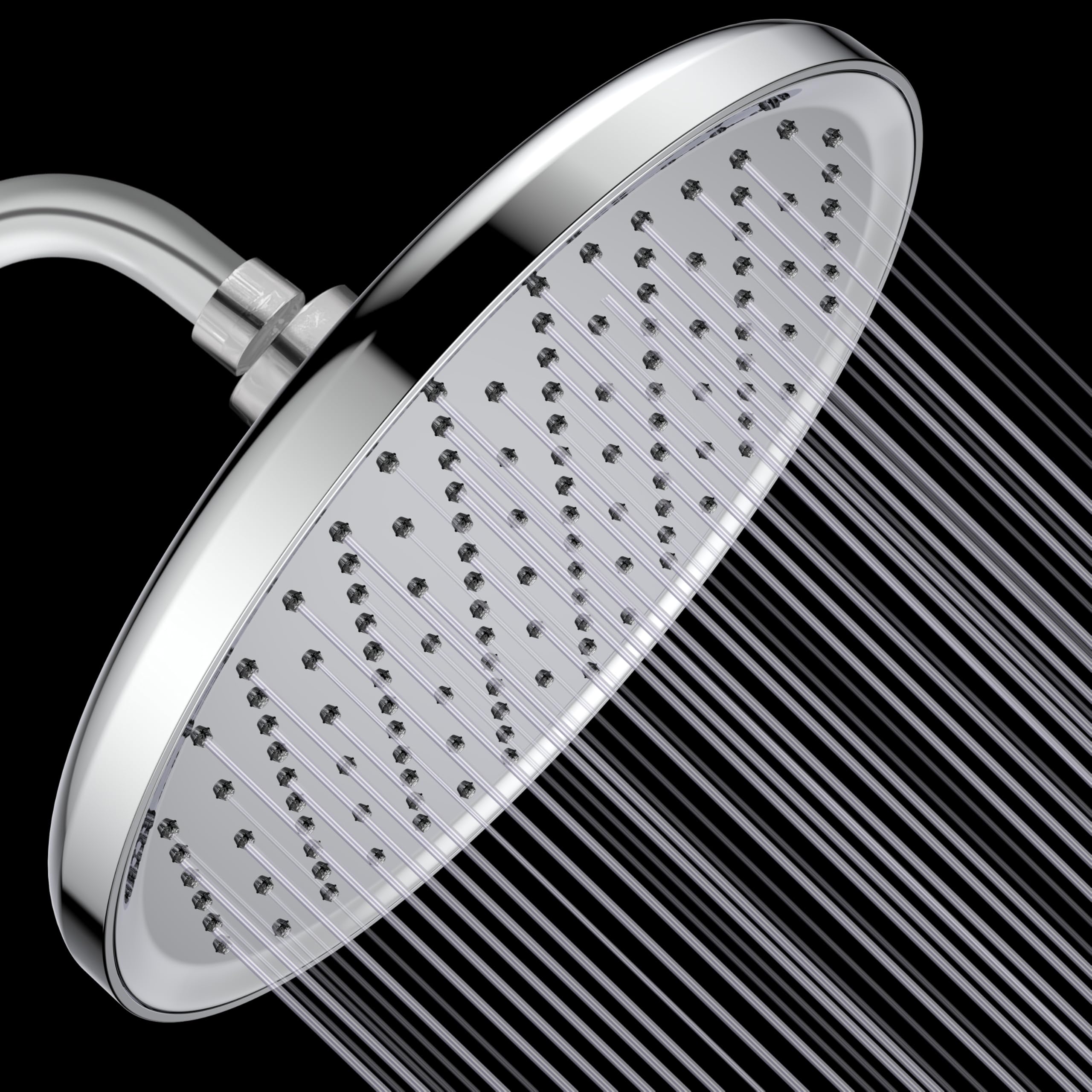 Plantex ABS Shower Head for Bathroom/10 Inch Round Single Mode Shower Head/Overhead Shower without Arm/Rainfall Shower Head for Bathroom - (Chrome) (B0DDXXNYXV) Amazon Price History, Amazon Price Tracker