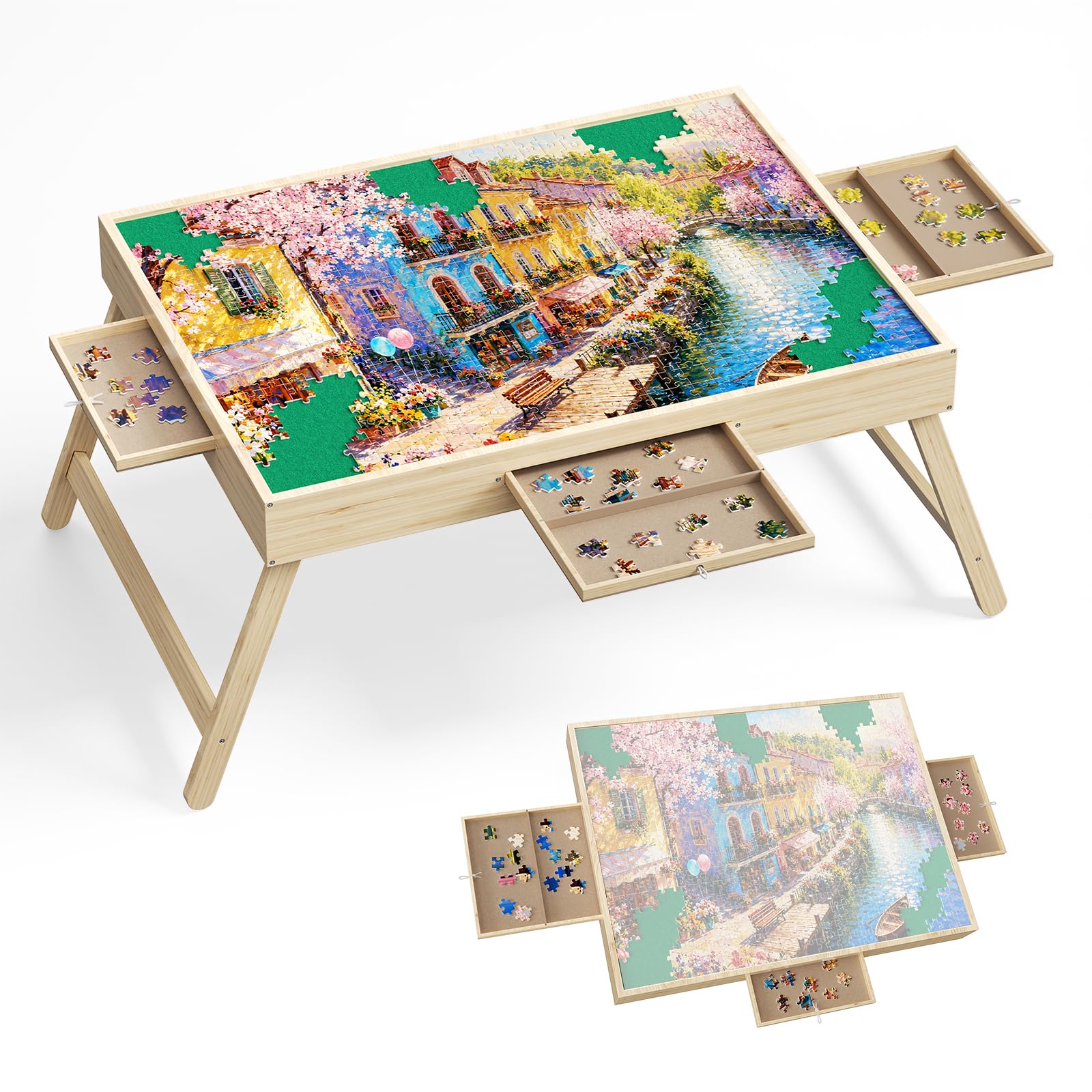 Table Puzzle en Bois, 3 inclinaisons, 1500 pièces