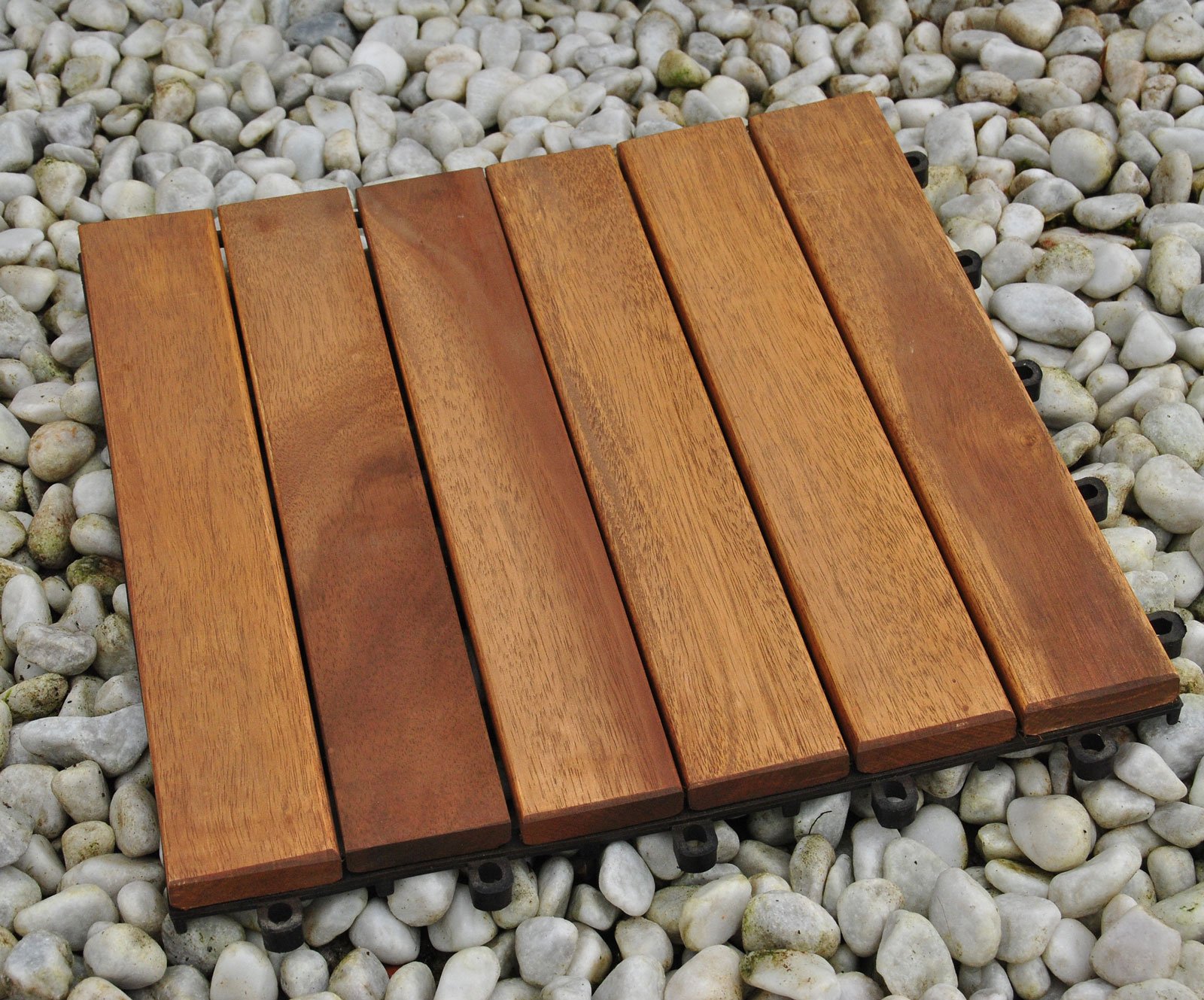 SAM Holzfliese 01 22 Fliesen 2m² 30x30 cm Akazie geölt Drainage Klickfliese | massiv, Bodenbelag mit Drainage, Balkonfliesen, Terrassenfliesen, Klickfliesen, für Balkon Terrasse Garten