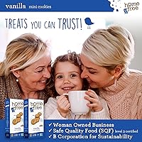Vista 9 de Homefree Mini Galletas de Vainilla, Sin Gluten, Sin Nueces, Veganas, Seguras para la Escuela y Snack Amigable para Alérgicos, Caja de 5 oz.