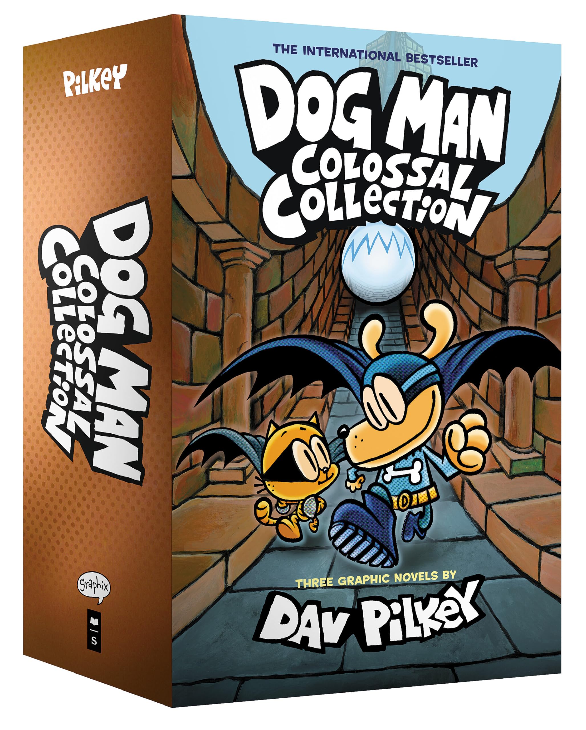 Dog Man シリーズ 洋書 9冊セット Dog Man Colossal Collection (Dog Man #7-9 Box Set) : Pilkey, Dav