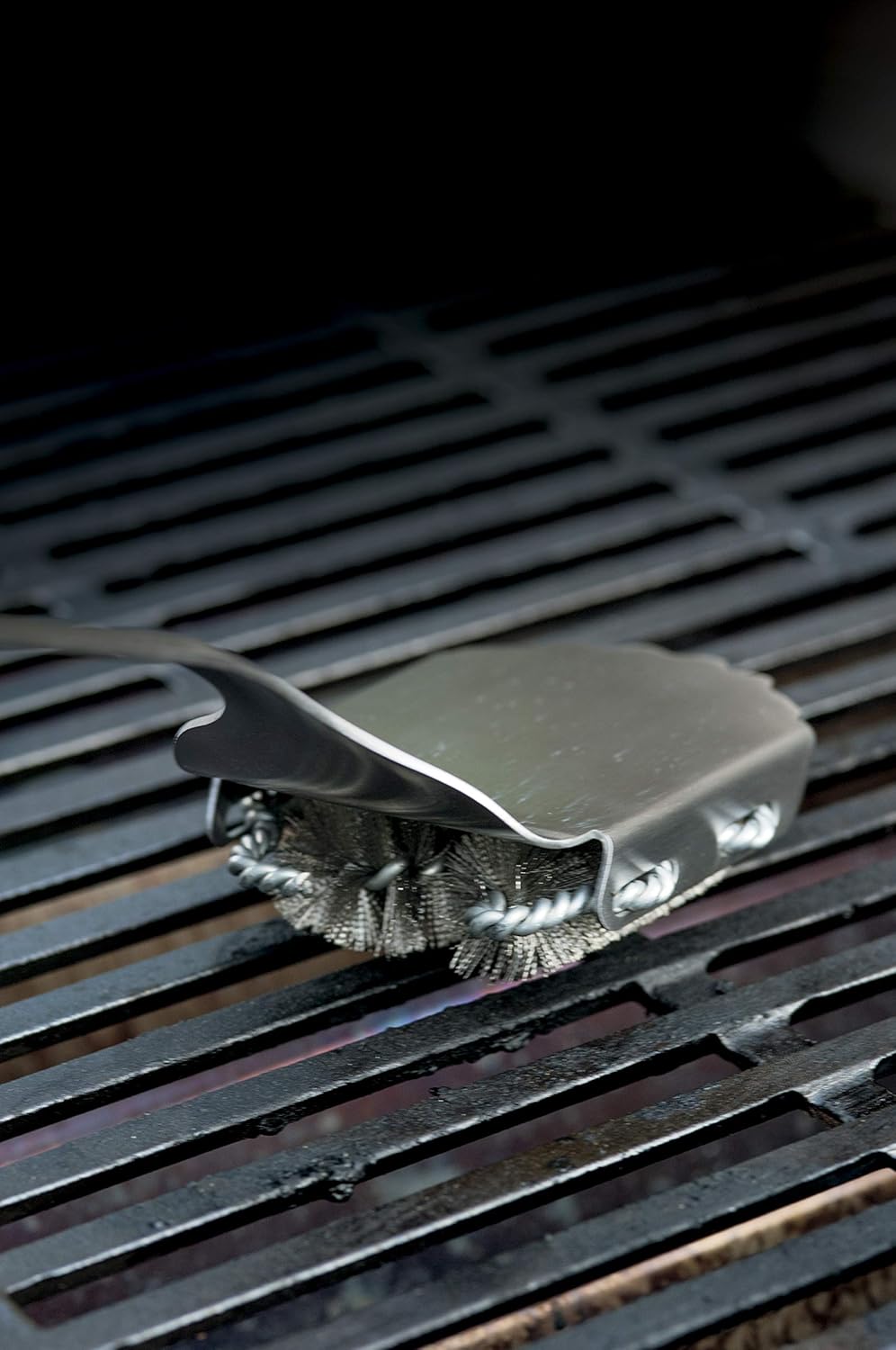 Weber Style Stainless Steel Grill Brush With Replaceable Head