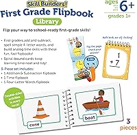 Vista 5 de Learning Resources ¡Constructores de habilidades! Biblioteca de flipbook de primer grado - Actividades tempranas de matemáticas y ortografía