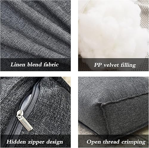 Miniatura 4 de Almohada de apoyo lumbar para sofá, respaldo grande de espuma dura, almohada de cabecera de cuña, almohada de lectura para dormitorio, soporte de