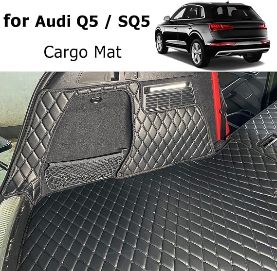 Boot Liner for 2017-2025 Audi Q5 Boot Mats | (and Rear Left and Right Side Panels) Dog Friendly