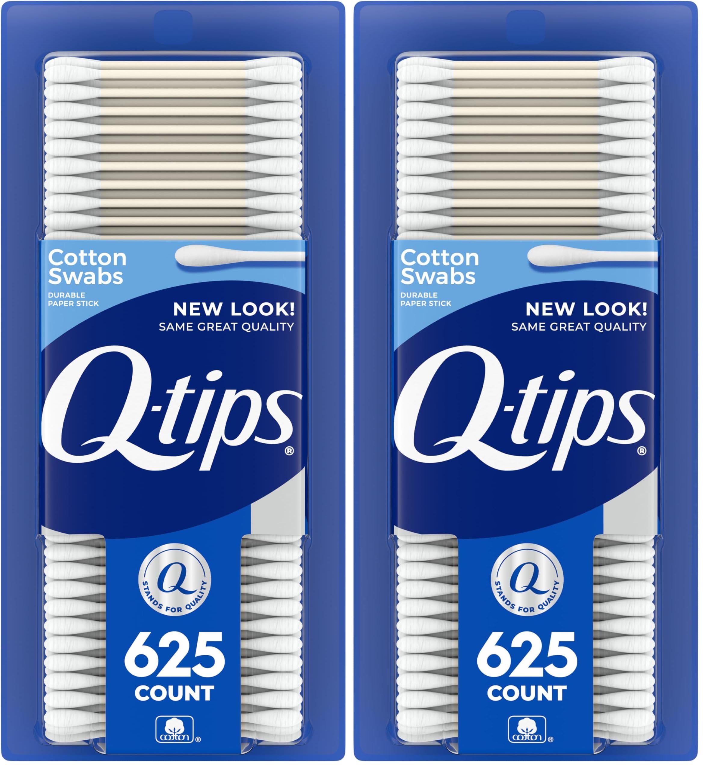 Q-tips Cotton Swabs for Hygiene and Beauty Care Original Cotton Swab Made with 100 Cotton 625 Count Pack