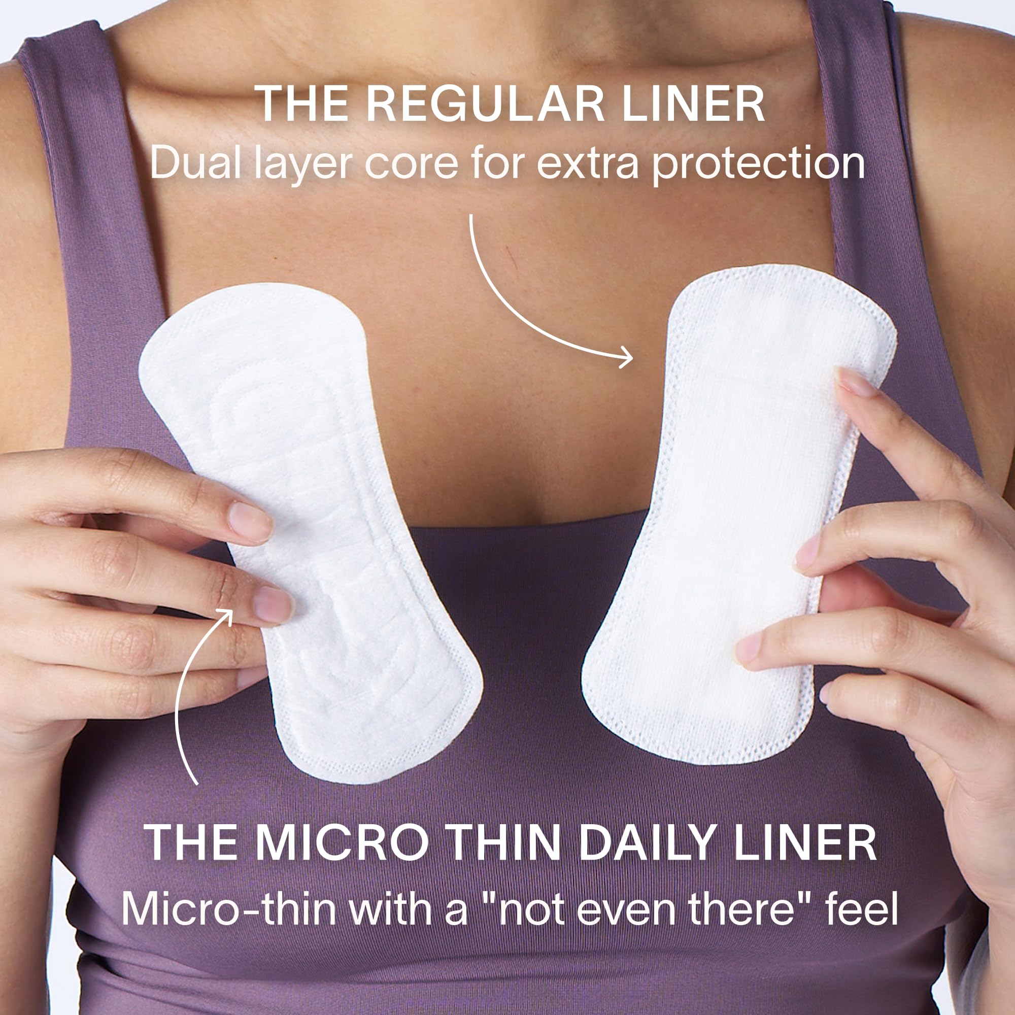 Cora 100% Organic Cotton Topsheet Period Liners (236 Micro Thin Liners)