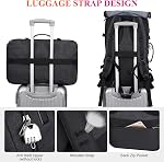 WITZMAN Sac à dos de voyage pour hommes Femmes Grande ligne aérienne de transport approuvée convertible 3 en 1 Sacs pour ordinateur portable 17 de pouce