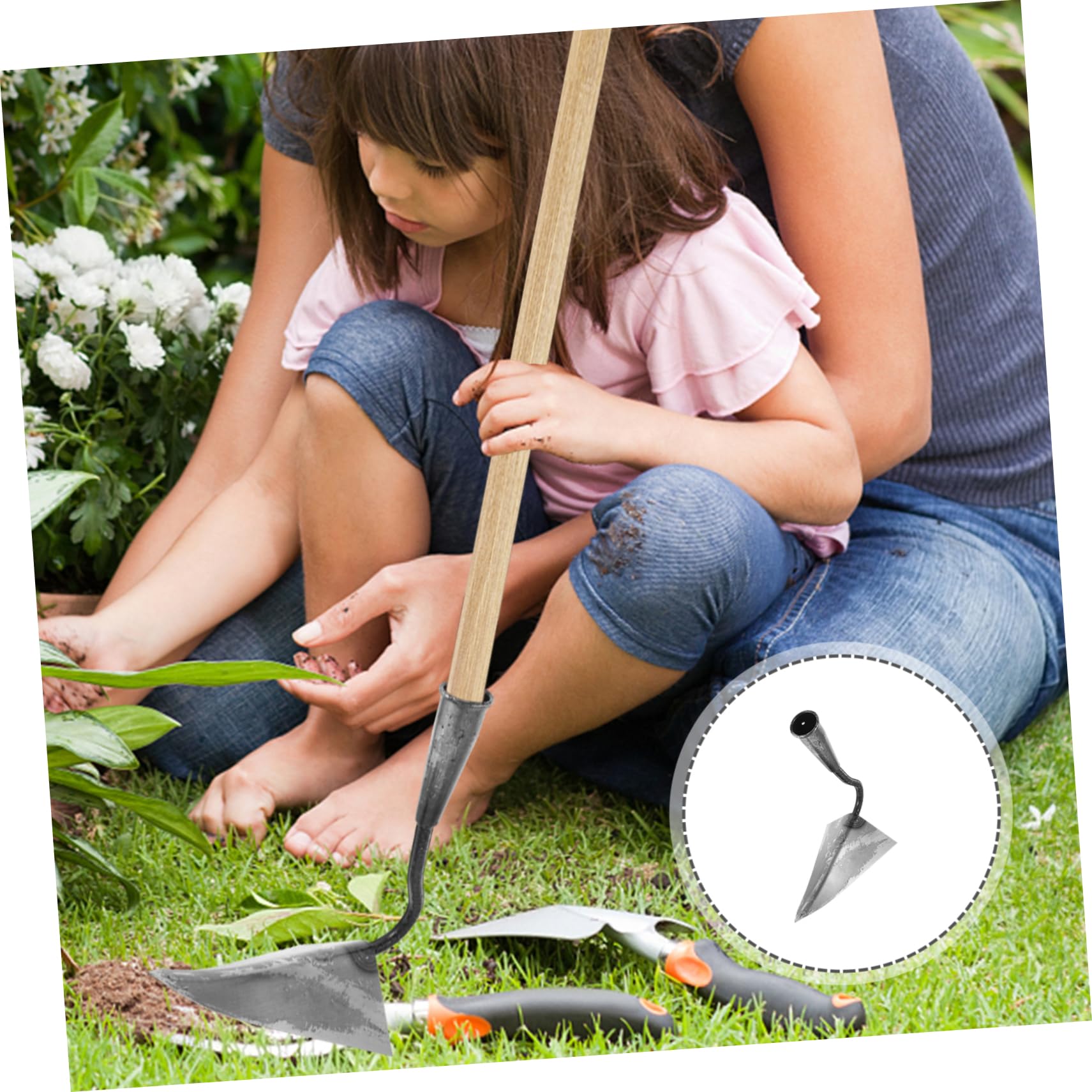 Attrezzo da Giardino Zappatrice in Acciaio Inossidabile Resistente alla Deformazione, Multi-Funzionale per Orto e Giardini, per Appassionati di Giardinaggio
