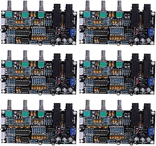 JOSEPHVIER 6X PT2399 Digital Microphone Amplifier Board Reverberation Karaoke Reverb Amplifier NE5532 Pre-Amplifier Tone Board