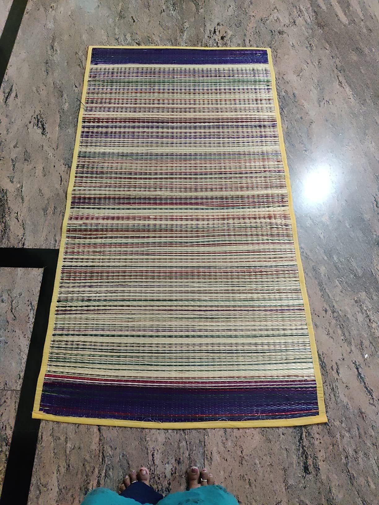 Korai Grass Mat (34 x 68 inch) Large Size Versatile Bed Mats/Yoga Grass Mat/Floor Mat/Sleeping Mat/Korai Pai/Sleep Chatai-image-23