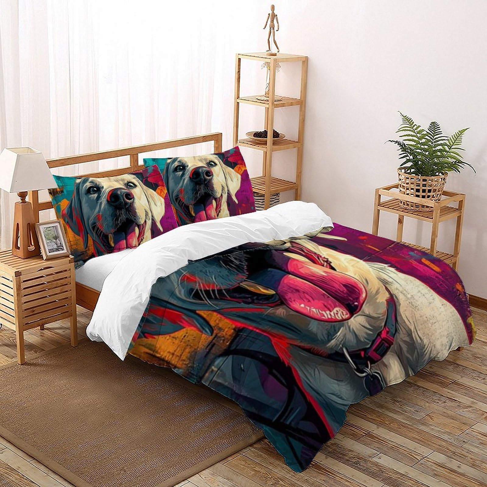 Housse de couette super king 260x220cm anti-plis literie enfants