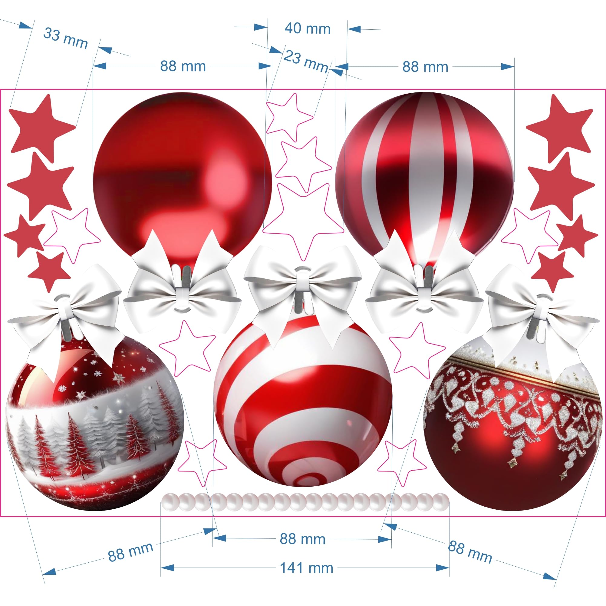 Calcomanías de copos de nieve de Navidad para vidrio, grandes diseños de Navidad, decoración del hogar, decoración festiva, ventana, puerta, escaparate para oficina, negocios, decoración de ventana