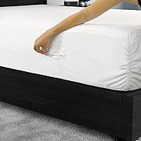 Vista 4 de Protect-A-Bed Funda de colchón esencial con cremallera Queen, parte superior 100% impermeable, resistente a los insectos, barrera de ácaros