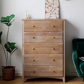 Solid Wood New Shaker Style 50" H in Antique Finish (Grey)