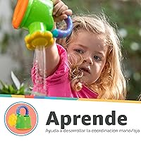 Vista 2 de Nuby Regadera de baño o juguete al aire libre para niños pequeños y niños, juego exterior de primavera y verano, a partir de 18 meses, artículos