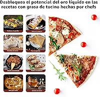 Vista 6 de Olla freidora profunda de acero inoxidable 304 de 68 onzas con canasta y colador, recipiente de grasa de tocino de gran capacidad para cocina