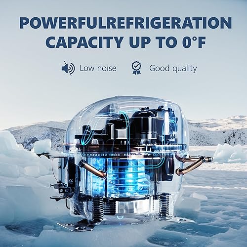 Miniatura 3 de EUHOMY Refrigerador de 12 voltios, batería utilizable de 58 cuartos de galón, refrigerador de coche de 0   68 , refrigerador de 12 V 1224 V CC