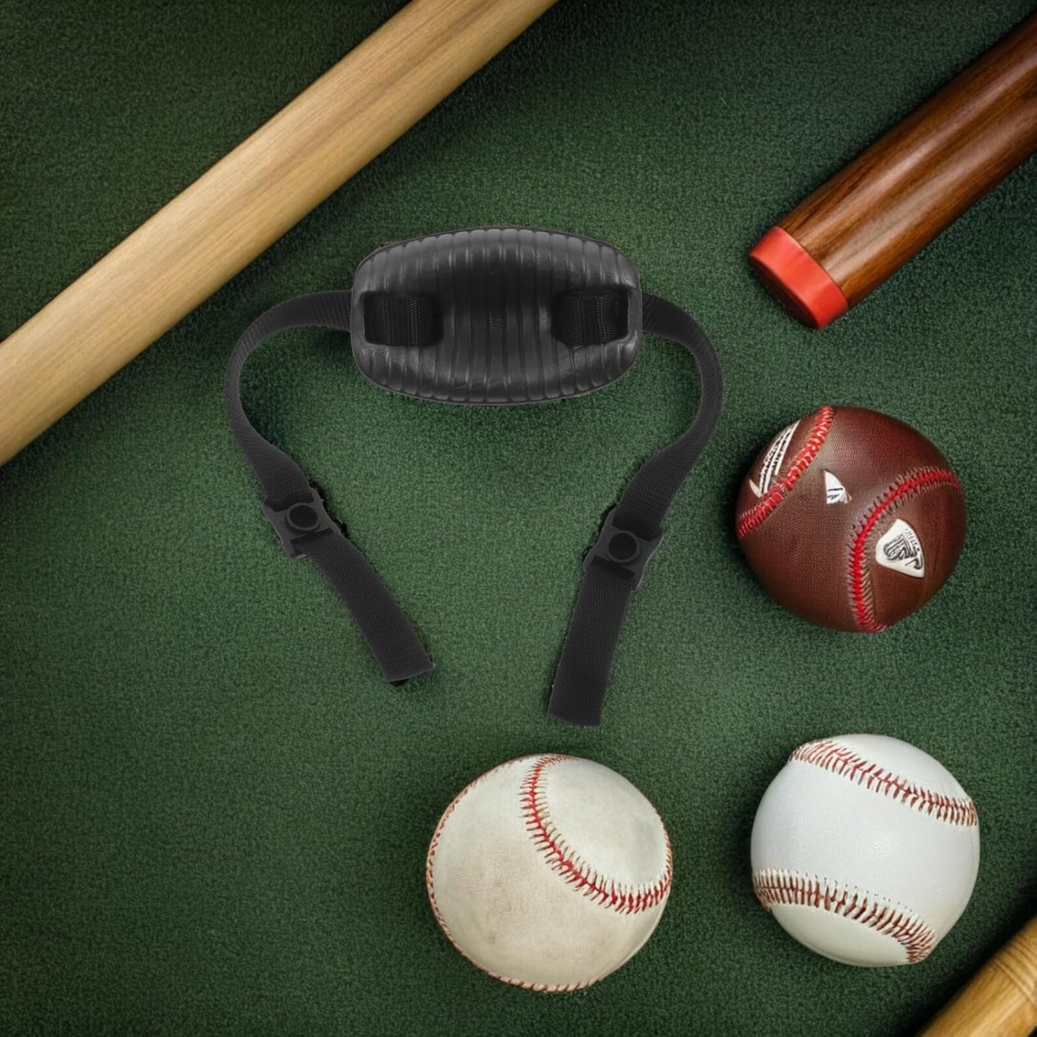 Universal Foam Padded Chin Strap Replacement for Sports Helmets with Adjustable Buckles, Soft Helmet Chin Strap Compatible with Football, Baseball, Ice Hockey, and Softball
