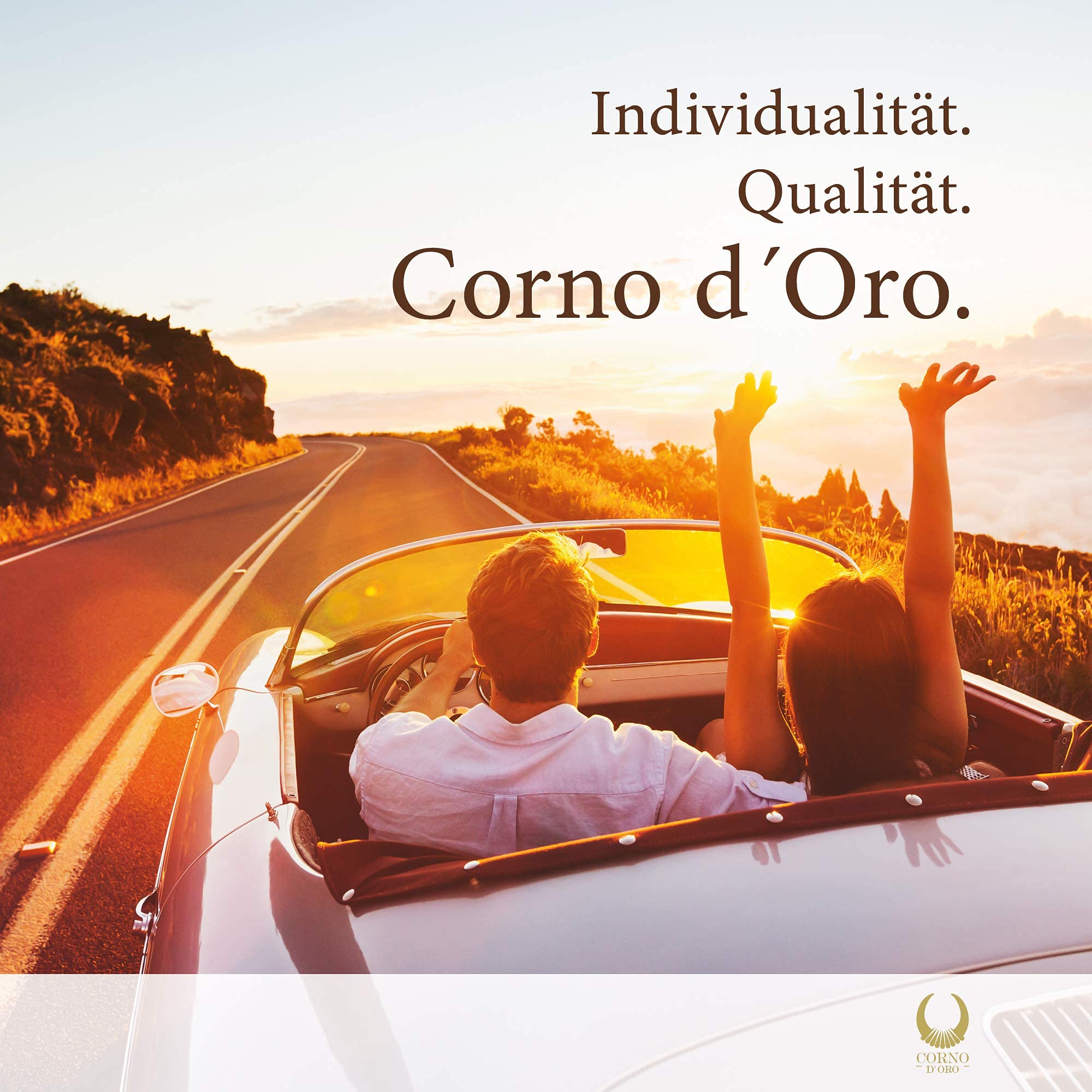 Corno d´Oro Beauty case da viaggio uomo in vera pelle, trousse per bagno toilette portaoggetti organizer marrone artigianale