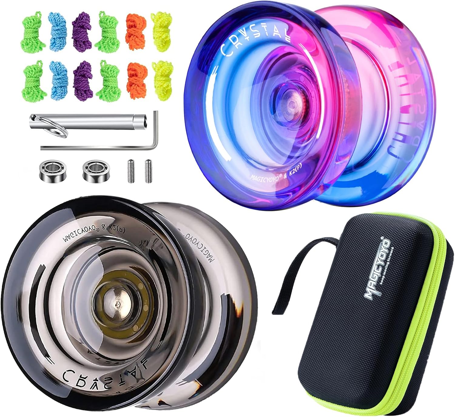 MAGICYOYO K2 Yoyo Professional Crystal Yoyo 2 Pack