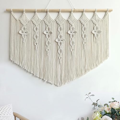 Miniatura 10 de Achart - Tapiz de macramé para colgar en la pared grande - Decoración de pared boho - gran arte de pared - Decoración de pared para sala de estar