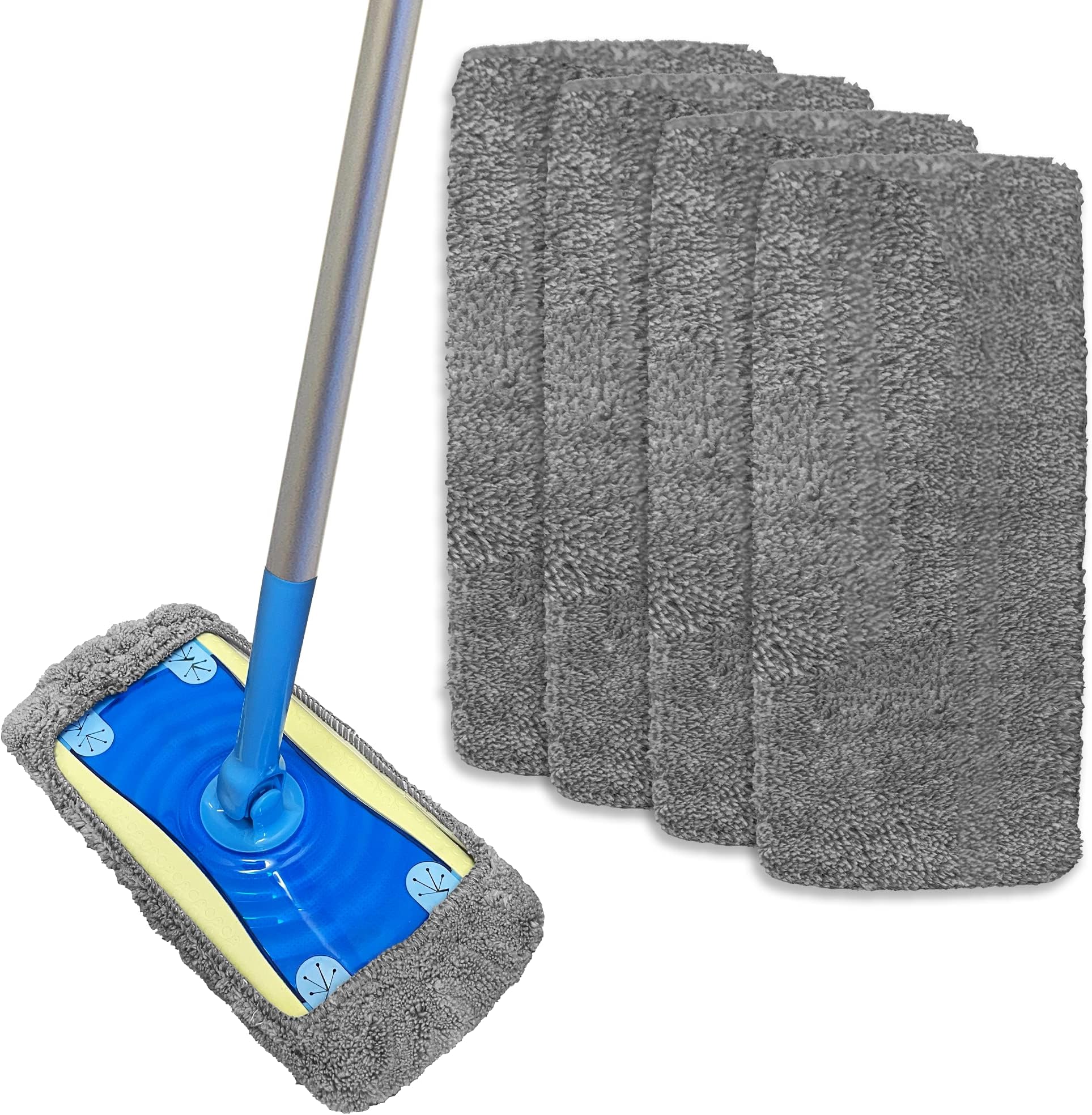 Beldray LA050915 Self Wringing Sponge Mop Long Handle, Flat Hard