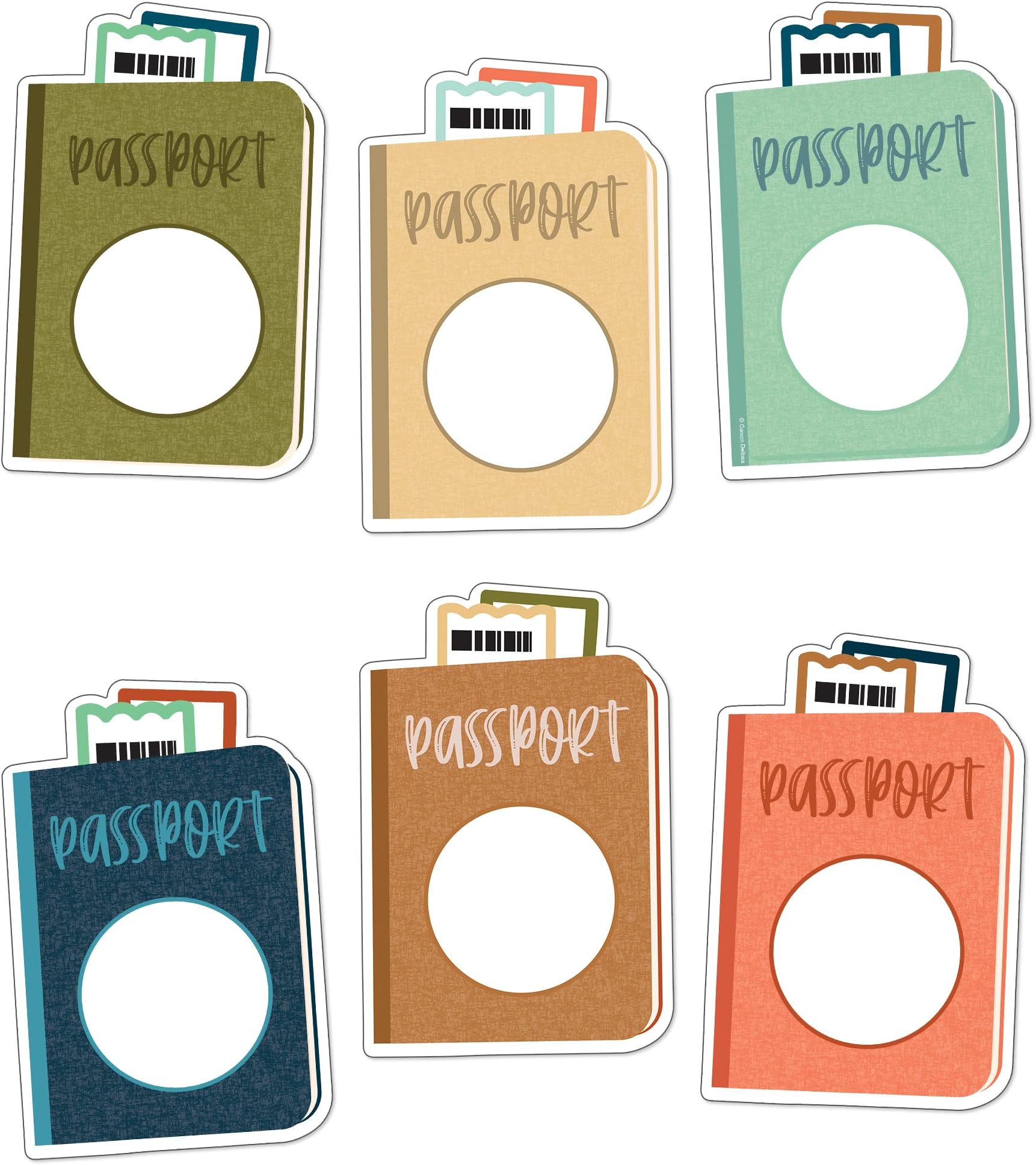 Let's Explore Passports Cut-Outs, Pack of 36