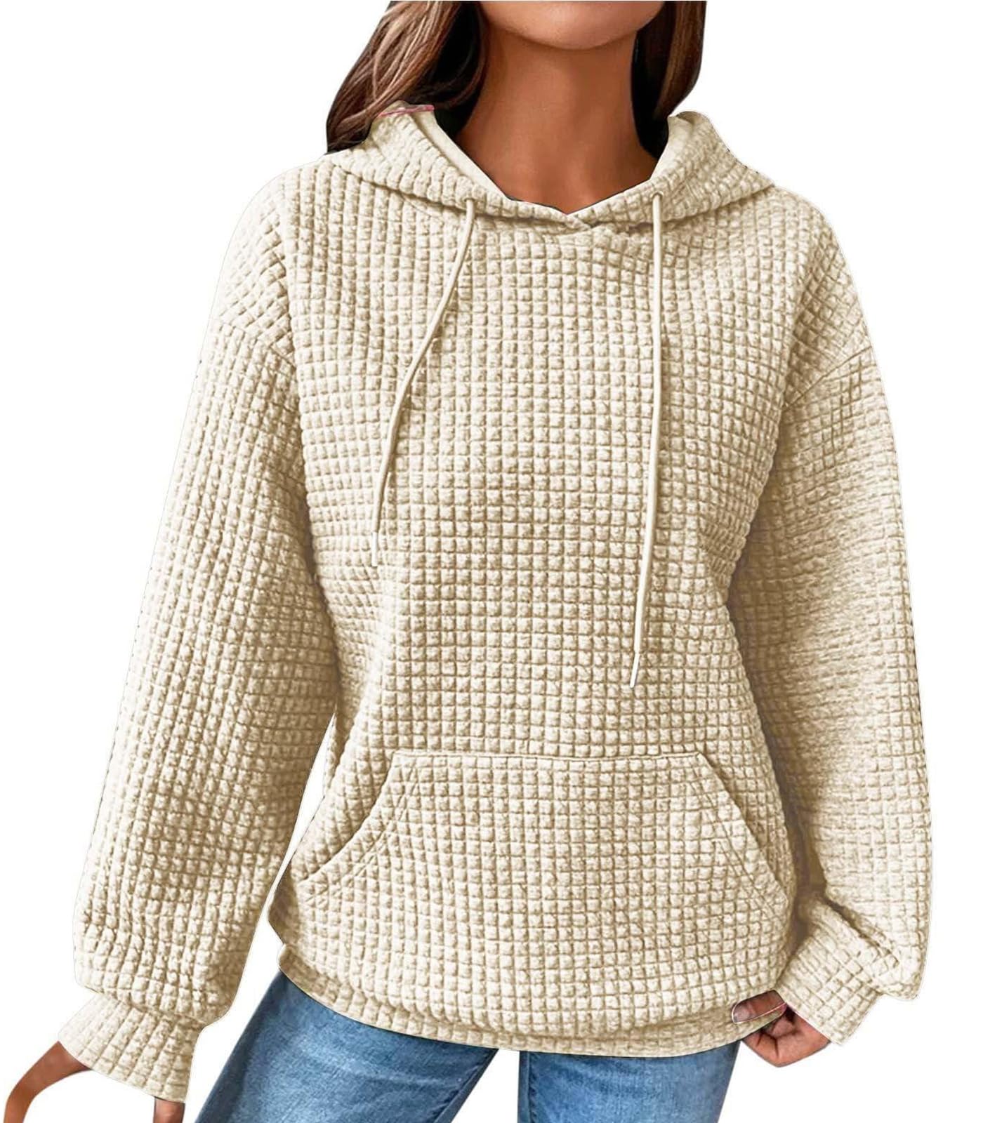 Sweat à Capuche Femme Oversize – Dégradé De Couleur, Poche Kangourou, Style Décontracté - 2