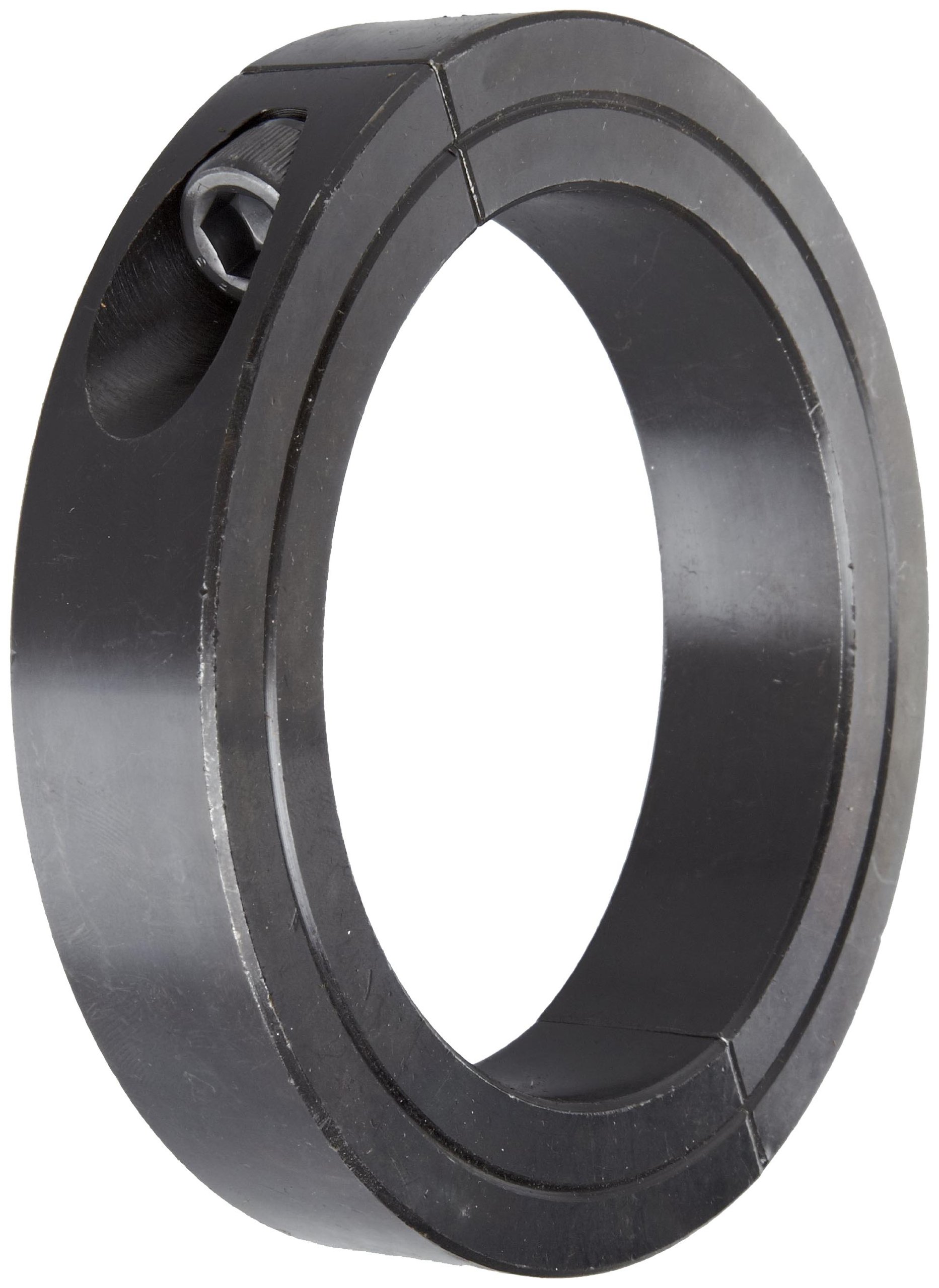 Climax Metal H2C-325 Steel Two-Piece Recessed Screw Clamping Collar, Black Oxide Plating, 3 1/4