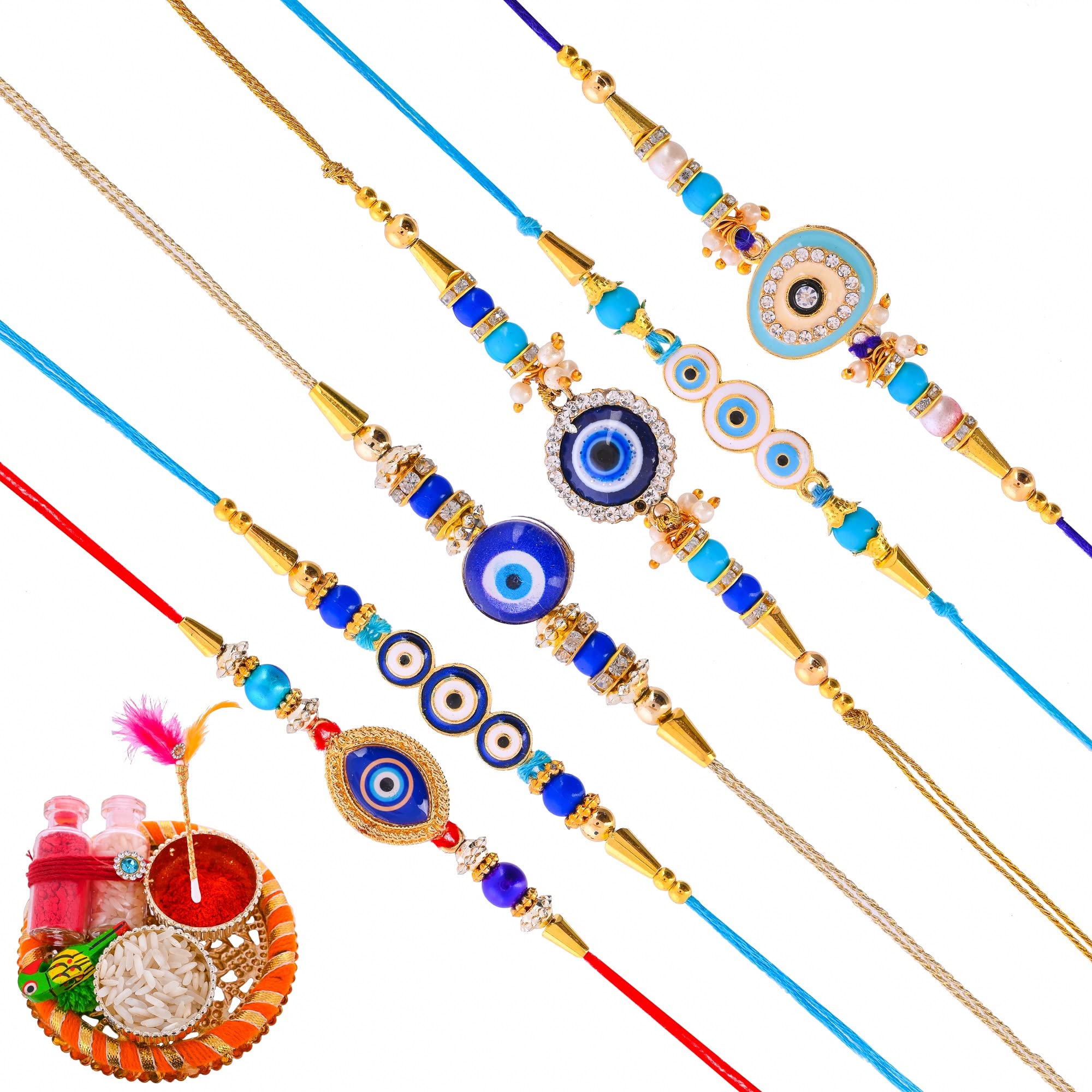 See full amazon price history chart for perpetual Evil Eye Rakhi For Brother And Bhabhi - Handmande Thread Rakhi Combo Set Of 6, Perfect Rakhi For Kids Boy With Roli Chawal Hamper perpetual Evil Eye Rakhi For Brother And Bhabhi - Handmande Thread Rakhi Combo Set Of 6, Perfect Rakhi For Kids Boy With Roli Chawal Hamper (B0B6JJH7ML) Amazon Price History, Amazon Price Tracker