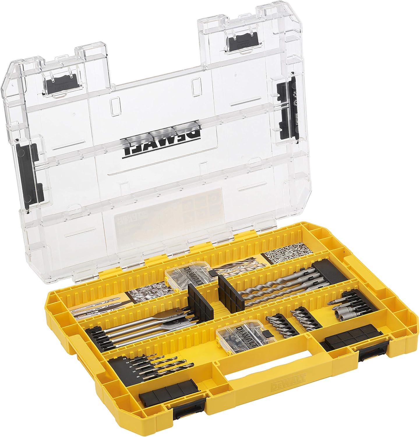 Dewalt DT70762QZ Toughcase 85Piece Set Concrete and Metal Drill Bits and Screwdriver Bits
