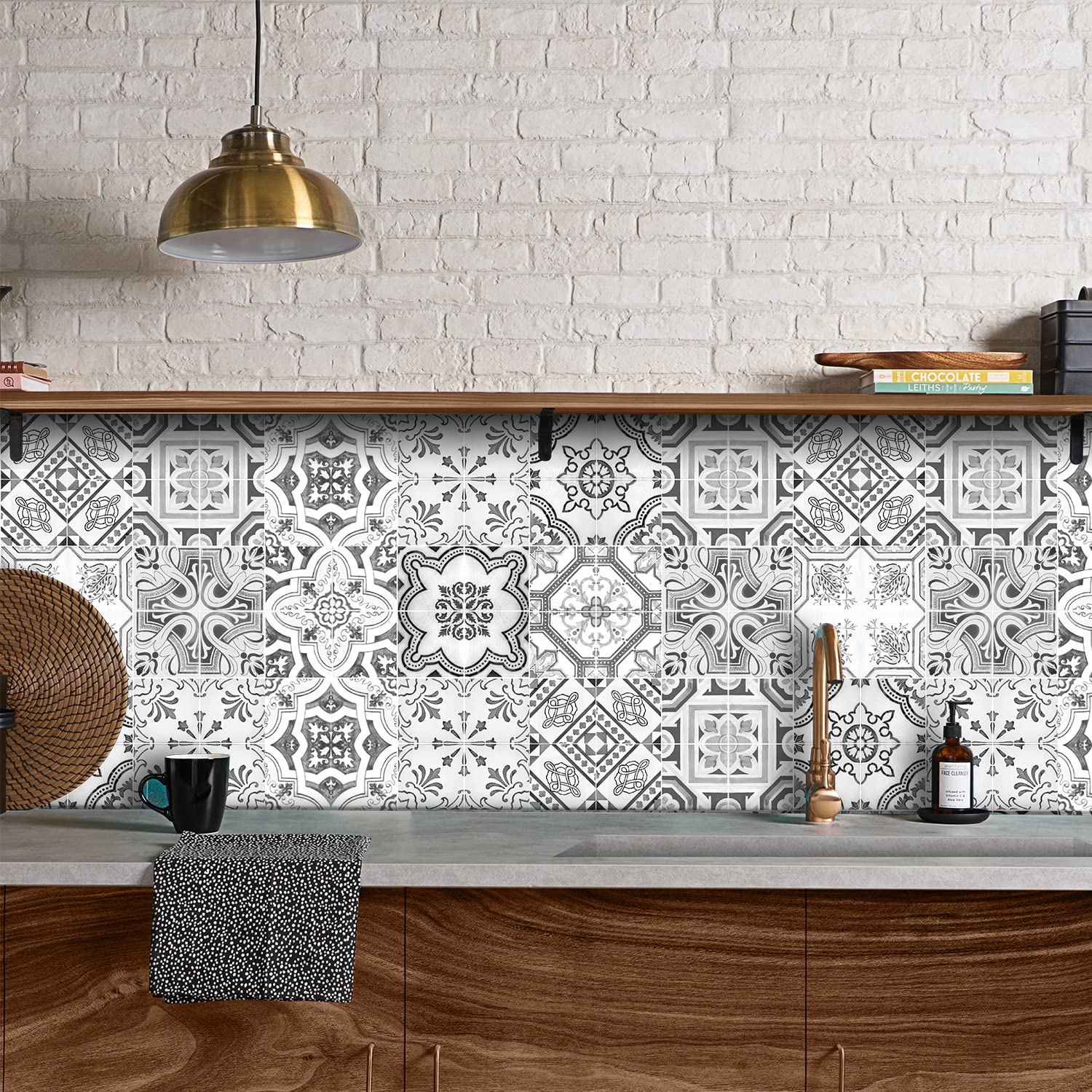 Alwayspon Lot De 24 Autocollants Muraux Rétro En Vinyle Pour