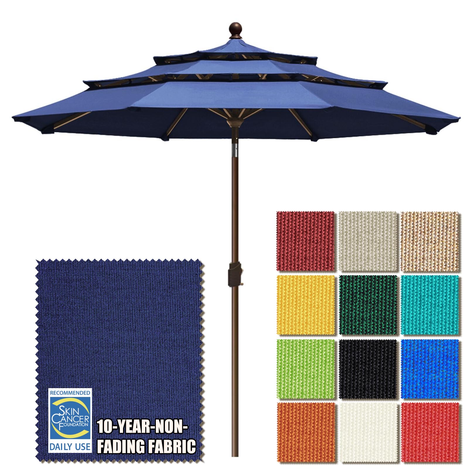 Photo 1 of EliteShade 9ft Market Patio Umbrella