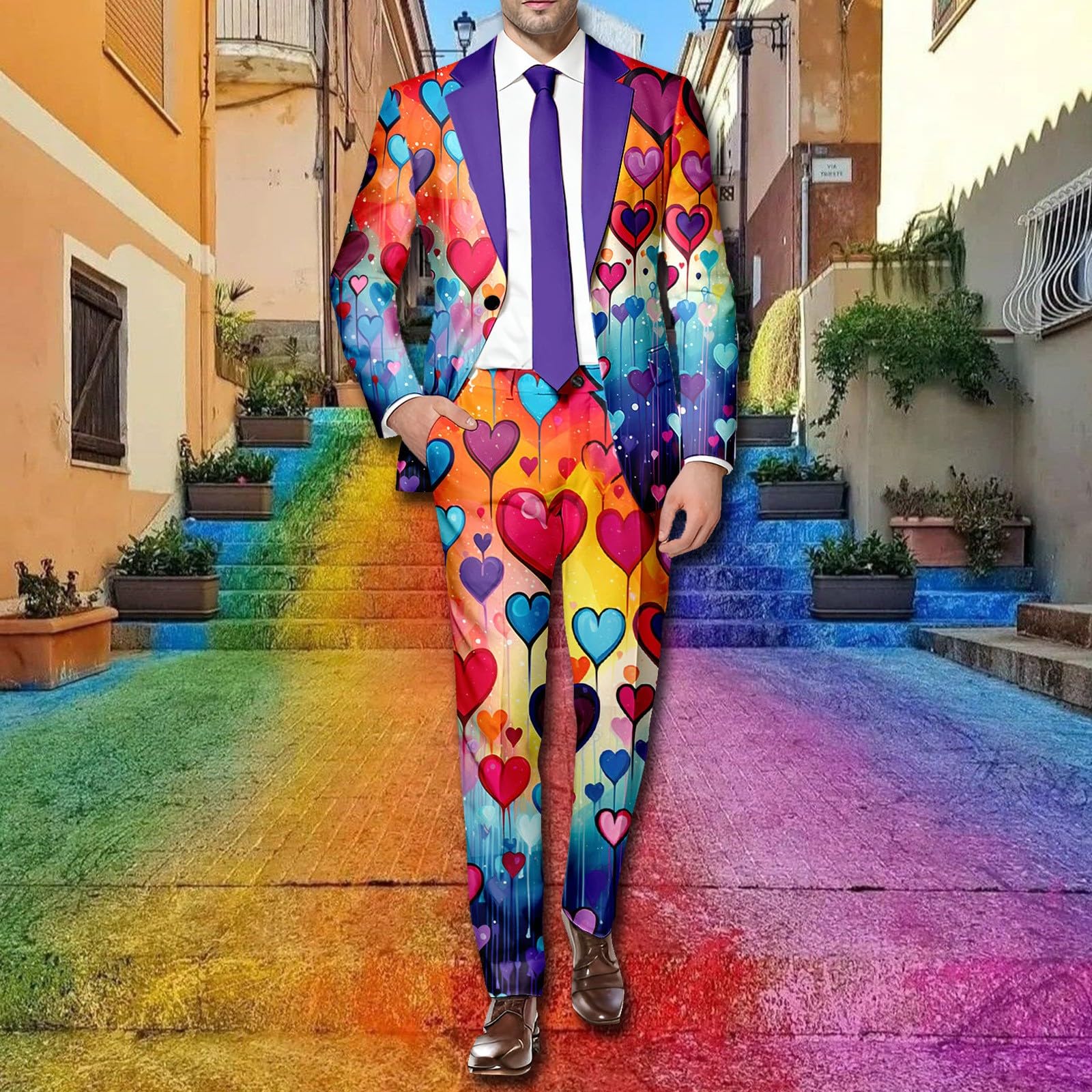 Générique Set da uomo 2 pezzi in cotone, tuta da jogging con maniche lunghe, vestibilità aderente, per il tempo libero, autunno, inverno, morbido, caldo, A114