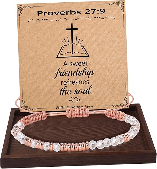 Btysun Morse Code Bracelets for Women Christmas Gift Stocking Stuffers for Teens Pink Braided Bracelets Inspirational Best Friend Birthday Gifts for Her High School Graduation Gifts for Her 2025 Mom Bracelet Jewelry