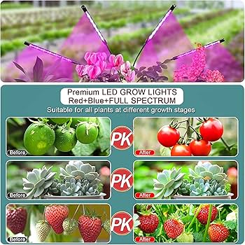 LED Grow Lights for Indoor Plants,Full Spectrum Plant Light with